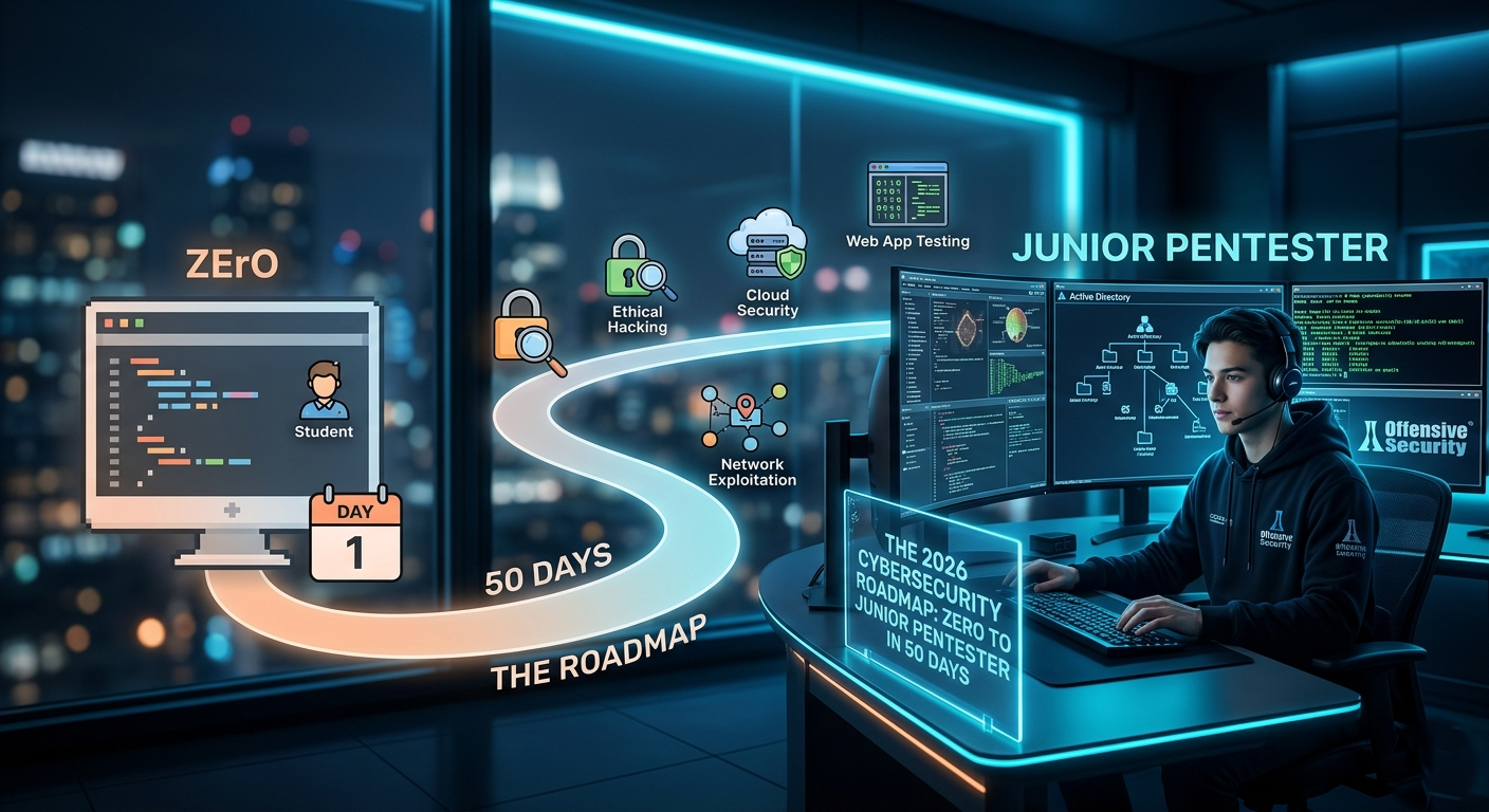 The 50-Day Junior Pentester Roadmap (2026)