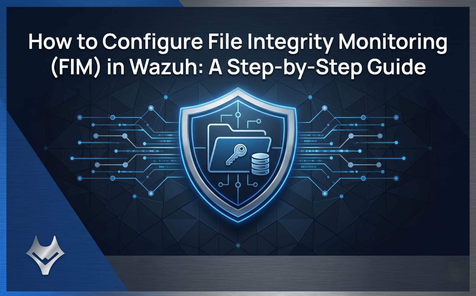 Wazuh File Integrity Monitoring dashboard interface tracking real-time security alerts and file changes.